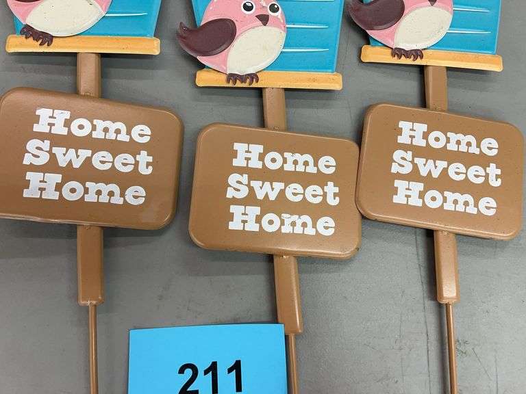 (3) METAL YARD STAKE SIGNS