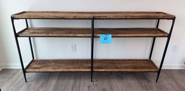 WOOD/METAL ENTRY TABLE