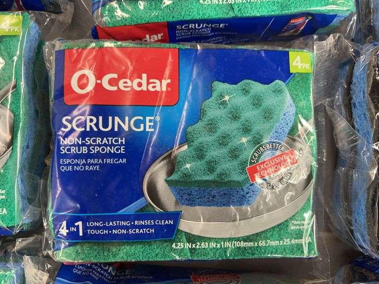 (16) PACKS OF O CEDAR SCRUB SPONGES