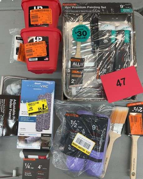 MISC LOT OF PAINTING SUPPLIES - SEE PHOTOS