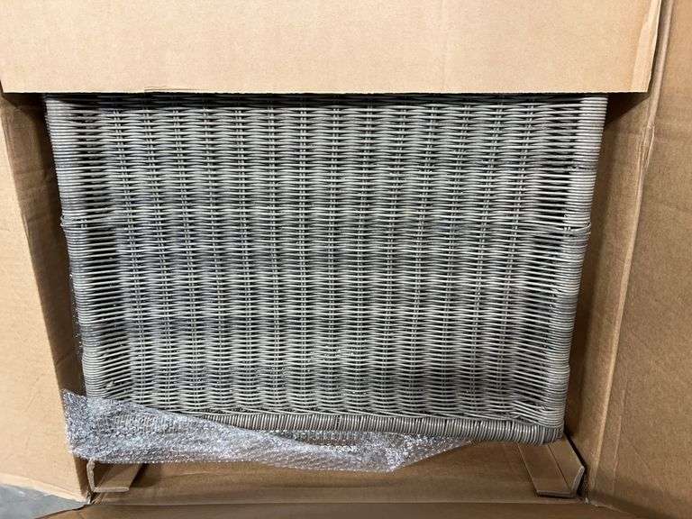 THRESHOLD 2PC WICKER & METAL PATIO CHAIRS IN BOX