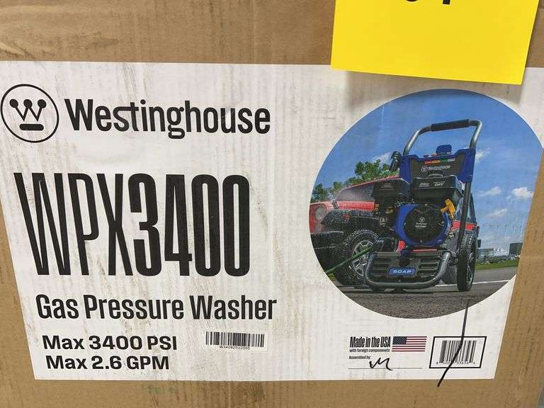 WESTINGHOUSE GAS PRESSURE WASHER IN BOX