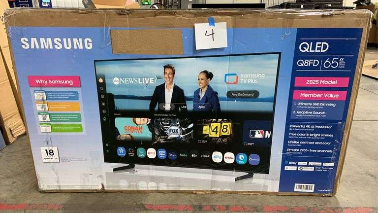 SAMSUNG 65" Q8FD QLED 4K SMART TV IN BOX