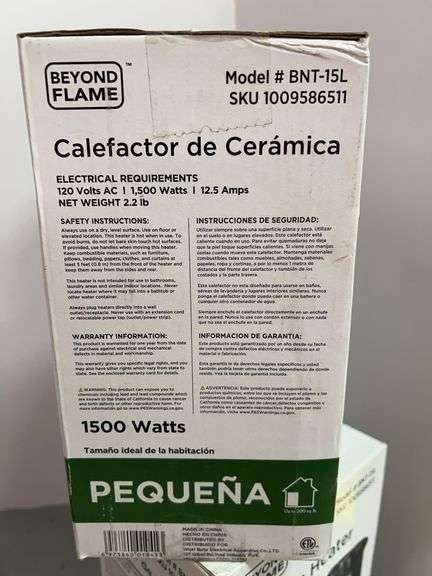 (2) BEYOND FLAME CERAMIC HEATERS IN BOXES