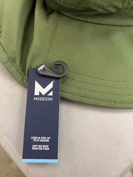 (3) MISSION COOLING HATS - GREEN