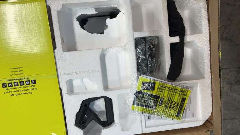 RYOBI 18V BRUSHLESS 10" SLIDING COMPOUND MITER SAW KIT IN BOX