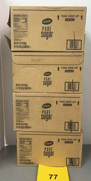(4) BOXES OF NJOY PURE SUGAR