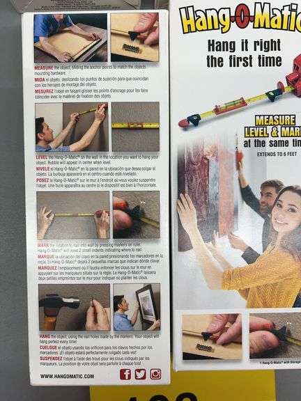 (4) HANG O MATIC TAPE MEASURES IN BOXES