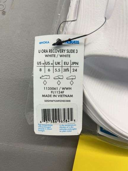 WOMENS HOKA U ORA RECOVERY SLIDES - SIZE 8