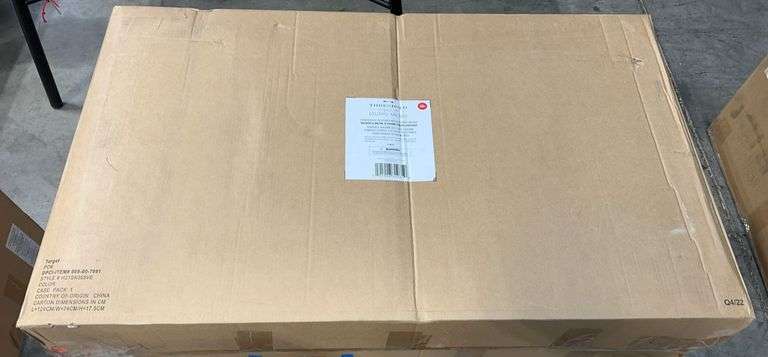 THRESHOLD WICKER & METAL PATIO LOVESEAT IN BOX