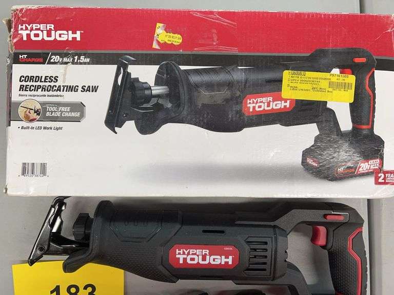 HYPER TOUGH CORDLESS RECIPROCATING SAW W/ BOX (TOOL ONLY)