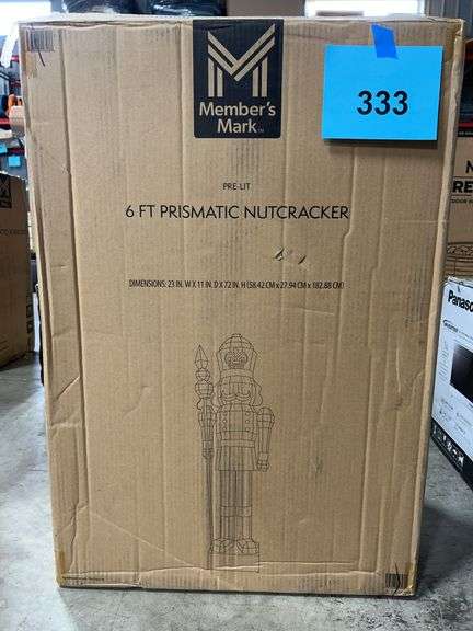 PRE LIT 6FT PRISMATIC NUTCRACKER IN BOX