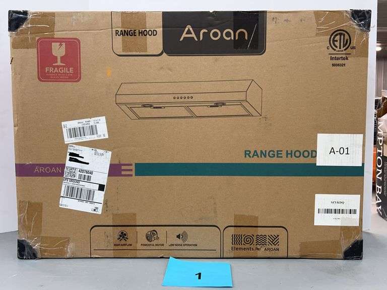 AROAN RANGE HOOD IN BOX