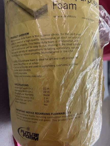 ROLL OF 2" THICK MULTIPURPOSE FOAM