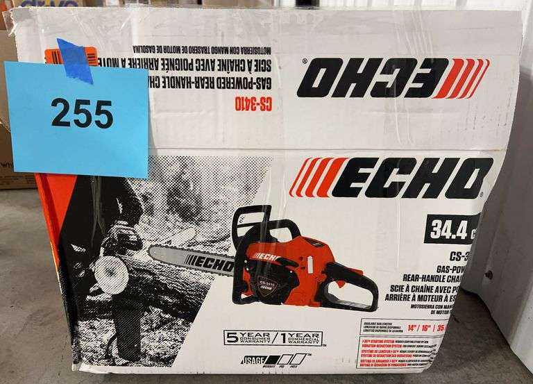 ECHO 34.4CC GAS REAR HANDLE CHAINSAW IN BOX