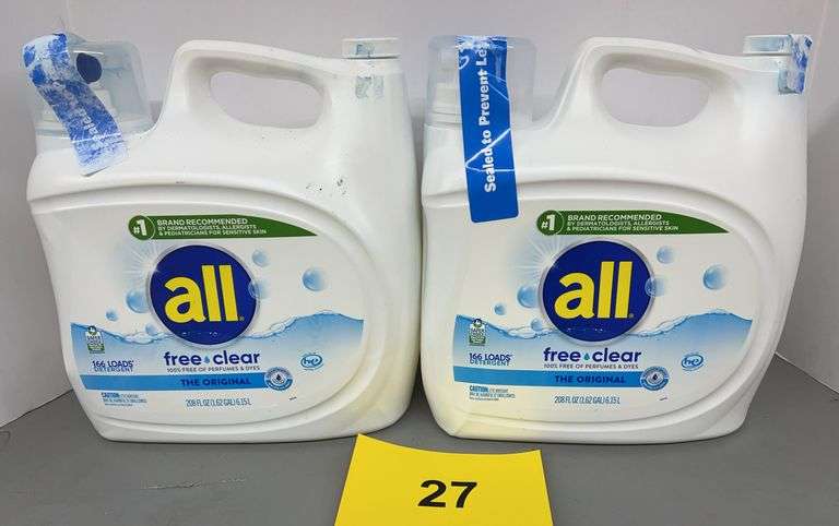 (2) JUGS OF ALL DETERGENT
