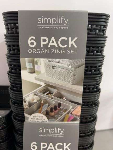 (6) SIMPLIFY 6PC ORGANIZING SETS