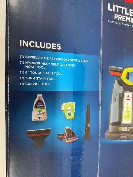 BISSELL LITTLE GREEN PREMIER PET CARPET CLEANER IN BOX