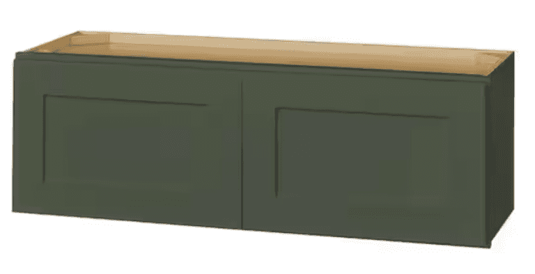 36"x12"x12" WALL BRIDGE CABINET IN BOX - GREEN