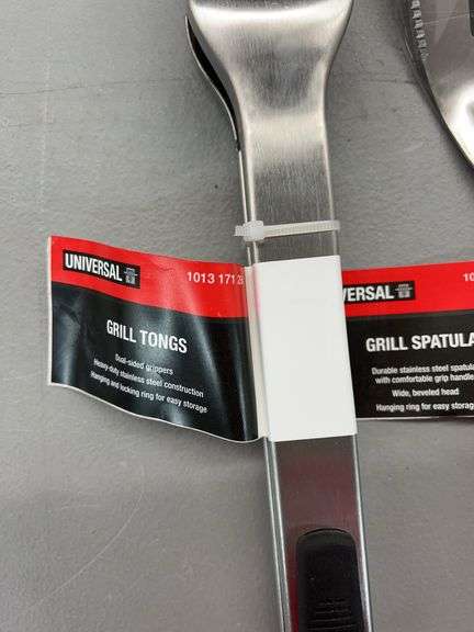 GRILL TONGS & (2) SPATULAS