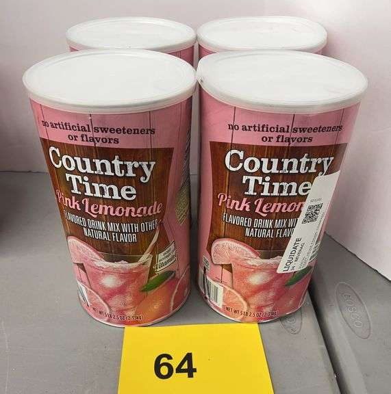 (4) CANS OF COUNTRY TIME PINK LEMONADE