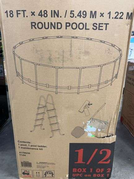 BESTWAY 18FT x 48" POOL SET IN BOXES