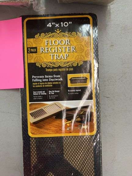 (5) FLOOR REGISTERS & (1) TRAP