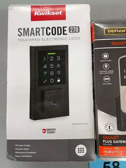 (3) ELECTRONIC LOCKS IN BOXES - DEFIANT & KWIKSET