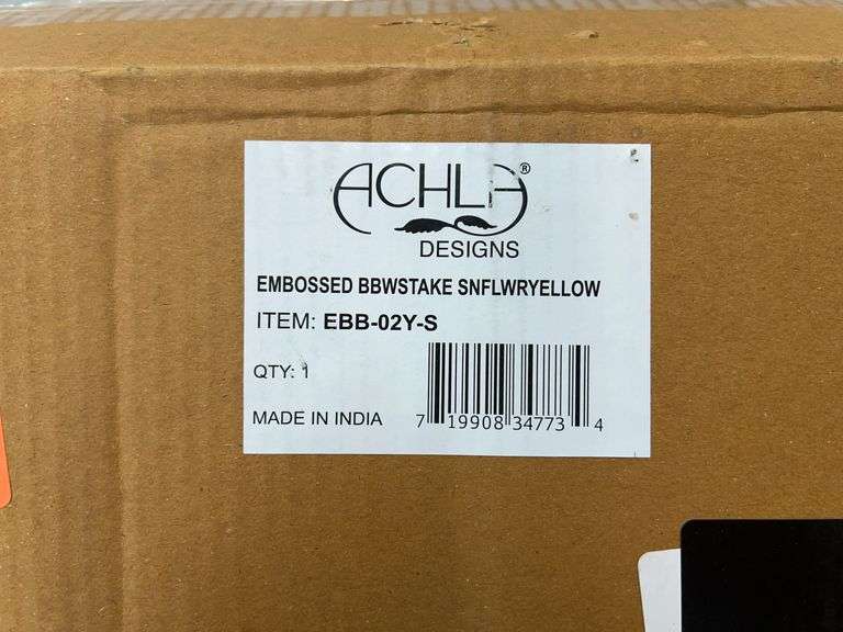 ACHLA LOLLY BIRD BATH IN BOX - YELLOW