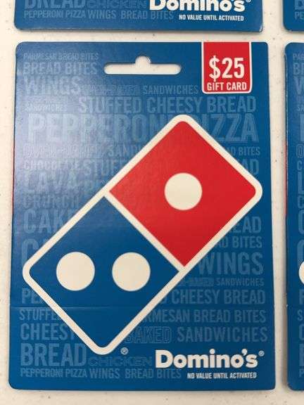 (4) DOMINO'S $25 GIFT CARDS ($100 TOTAL VALUE)