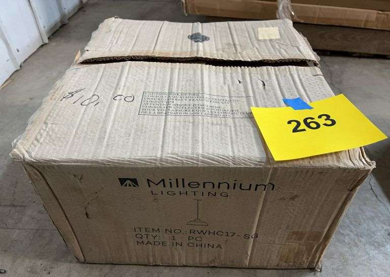 MILLENNIUM LIGHTING PENDANT LIGHT IN BOX