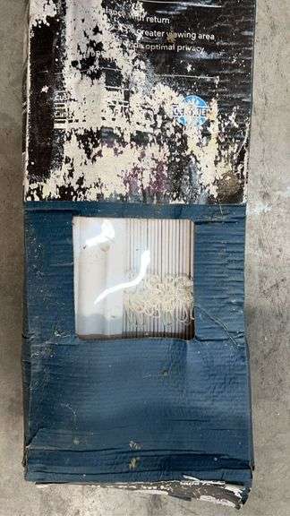 AS IS - 2.5" FAUX WOOD BLIND IN BOX