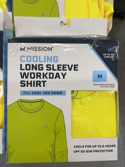 (6) MISSION COOLING SHORT SLEEVE SHIRTS - SIZE M