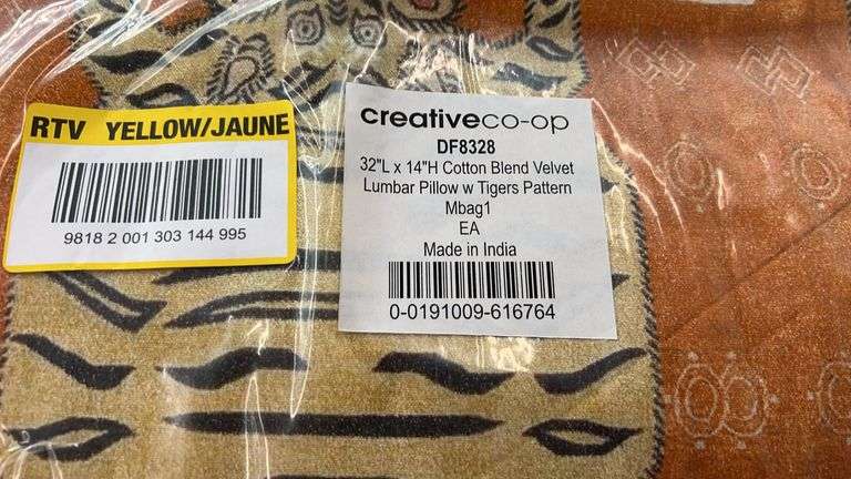 CREATIVECO-OP VELVET LUMBAR PILLOW