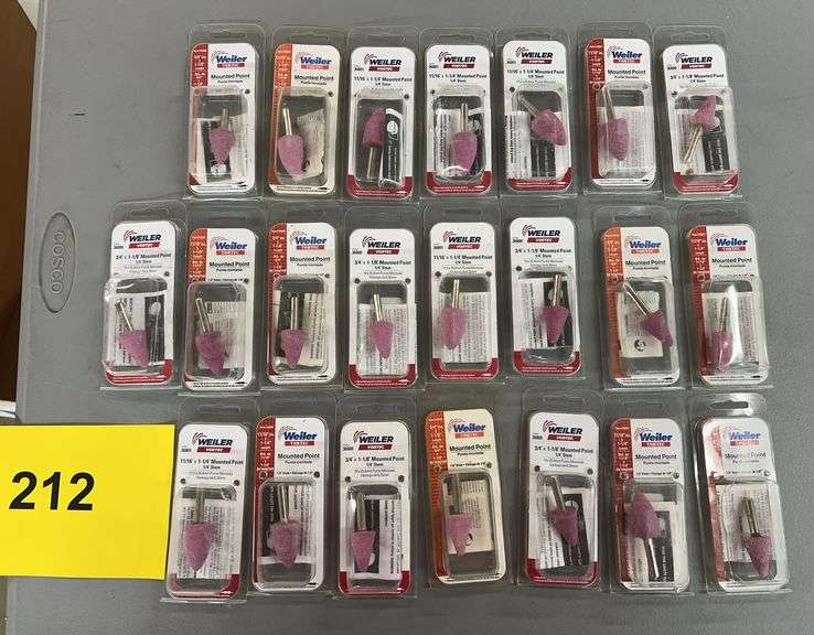 (22) WEILER MOUNTED POINTS