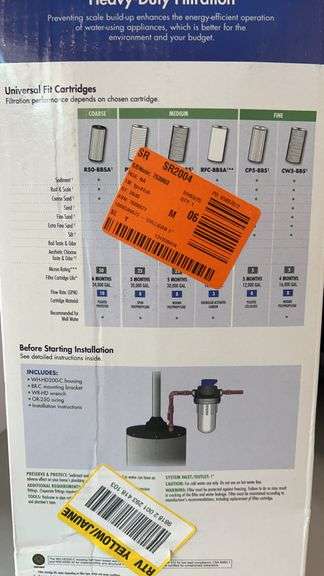 CULLIGAN WATER FILTRATION SYSTEM IN BOX