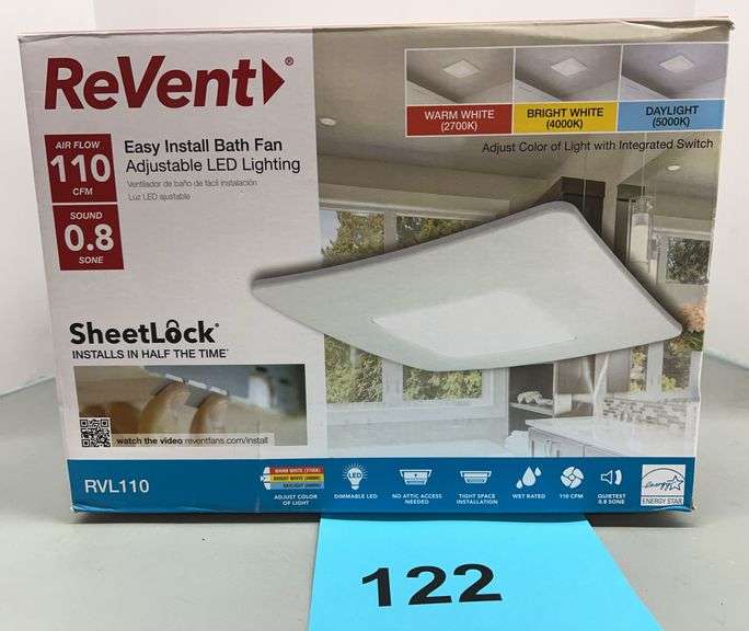 REVENT EASY INSTALL BATH FAN IN BOX