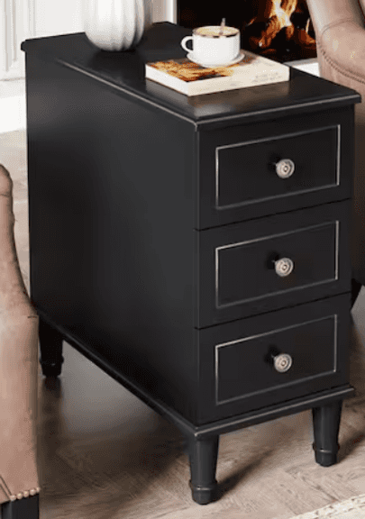 TRIBESIGNS WOOD END TABLE IN BOX