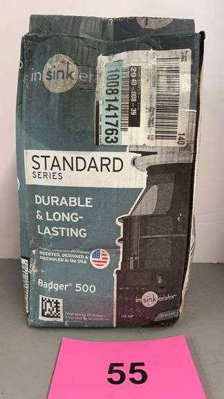 AS IS - INSINKERATOR BADGER 500 FOOD WASTE DISPOSER IN BOX