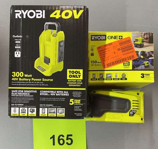 (3) RYOBI BATTERY POWER SOURCES