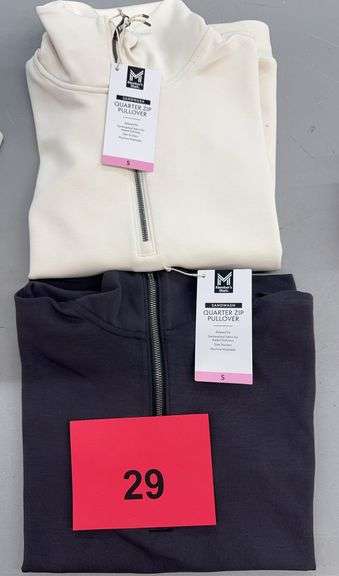 (2) WOMENS SANDWASH PULLOVERS SIZE SMALL