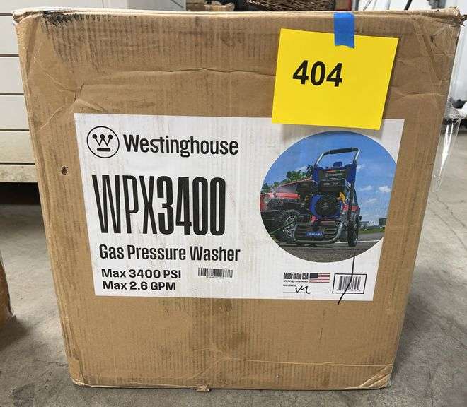 WESTINGHOUSE GAS PRESSURE WASHER IN BOX