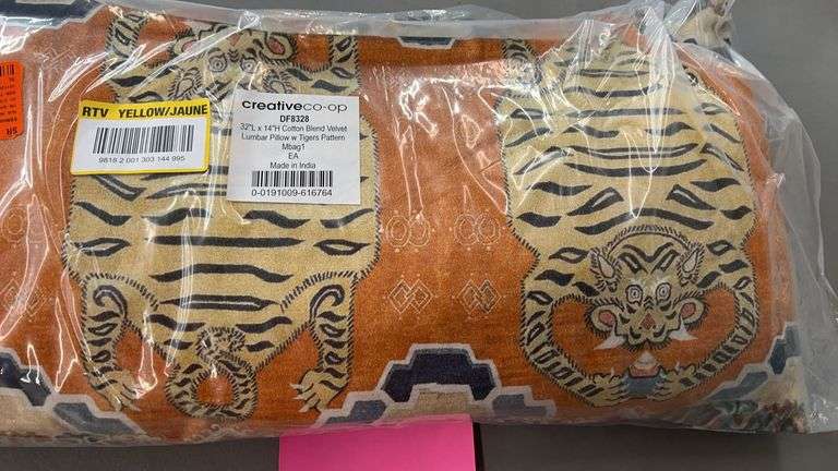 CREATIVECO-OP VELVET LUMBAR PILLOW