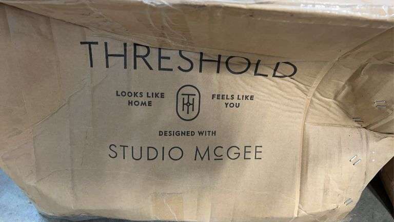 (2) THRESHOLD STUDIO MCGEE WINDSOR PATIO ROCKING CHAIRS IN BOXES