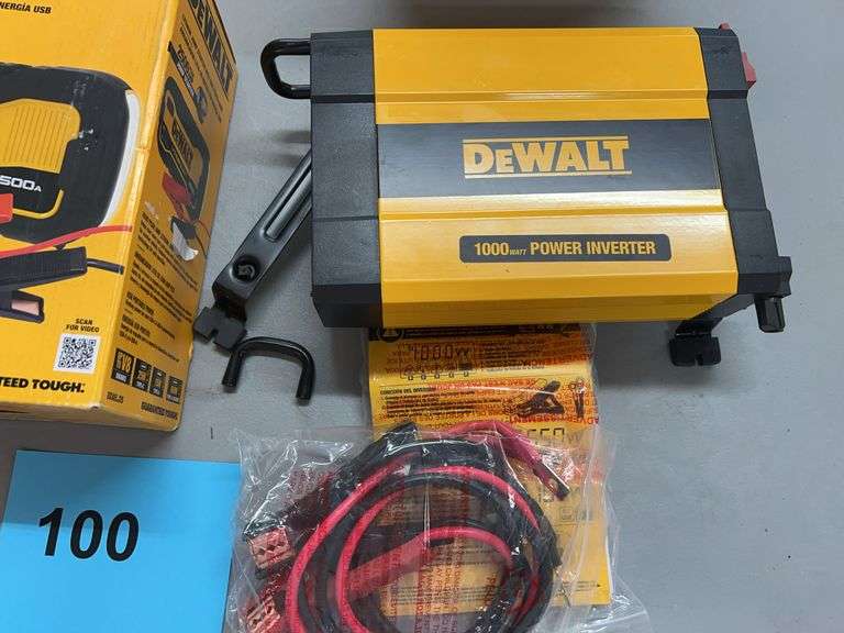 AS IS - DEWALT POWER INVERTER & JUMP STARTER IN BOX