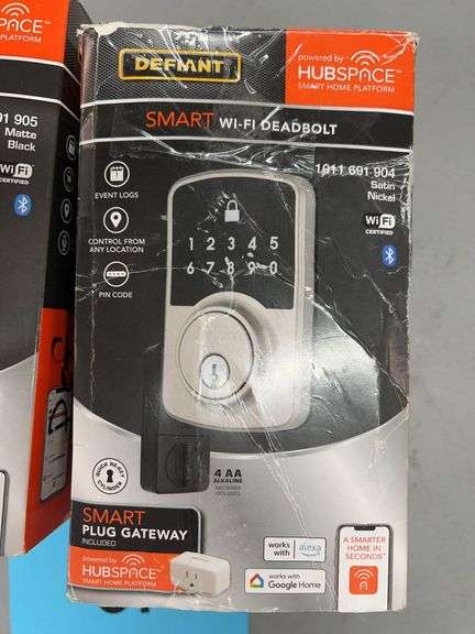 (2) DEFIANT SMART WIFI DEADBOLTS IN BOXES