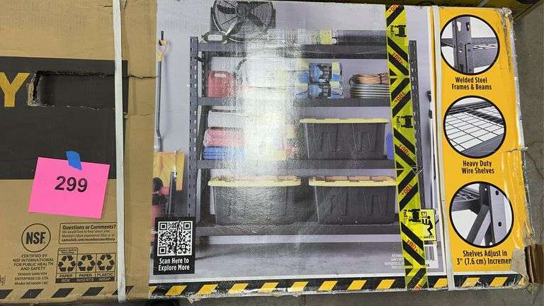 HEAVY DUTY 4 SHELF STORAGE RACK IN BOX