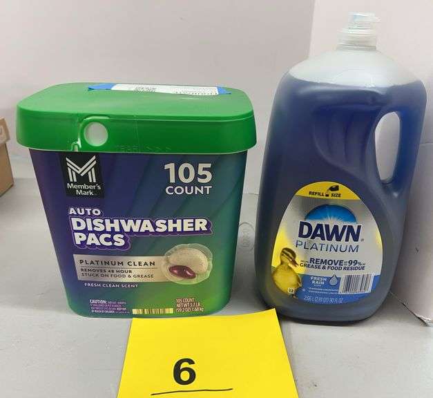 2PC DISHWASHING LOT - SOAP & DETERGENT