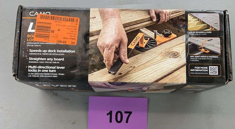 CAMO LEVER BOARD BENDER & LOCKING TOOL IN BOX - Earl's Auction Company
