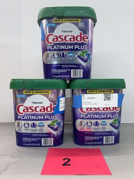 (3) PACKS OF CASCADE DISHWASHER PODS